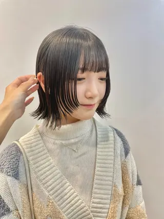 ショート 表参道レイヤーカット 髪質改善山岸季生のヘアスタイル