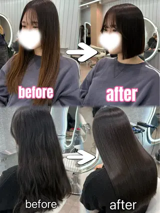 ロング ヘアアレンジ 大宮縮毛矯正🩵 レイヤー 佐藤和のヘアスタイル
