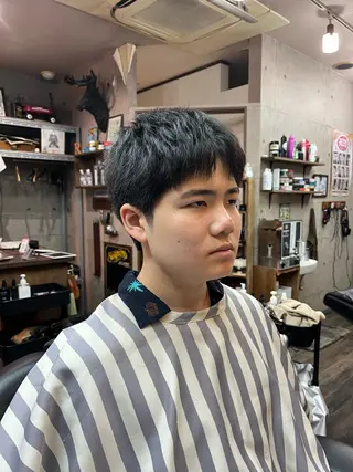 ショート メンズ キッズ 飯島 悠輝のヘアスタイル