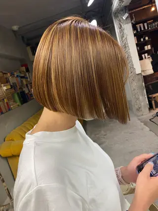 ミディアム カラー お任せヘア☘️☘️ 及川渚のヘアスタイル