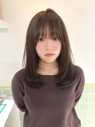 ミディアム カラー ヘアアレンジ 2ヶ月も綺麗に /星野六三四のヘアスタイル