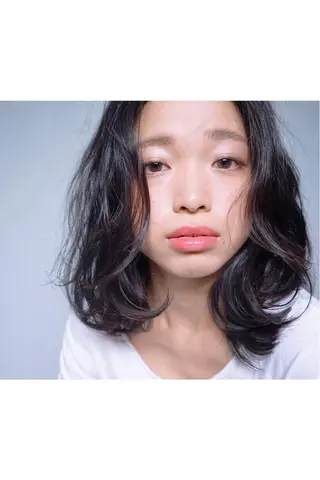 ミディアム セミロング 花井 啓好のヘアスタイル