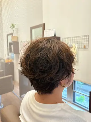 ショート パーマ 富樫 摩耶のヘアスタイル