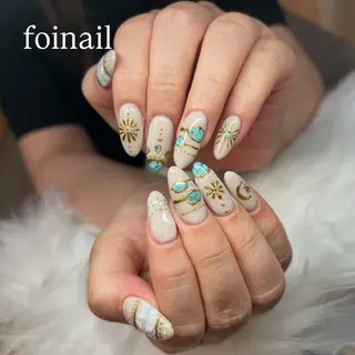 ネイル FOINAIL 🎀長さだし🎀のネイルデザイン