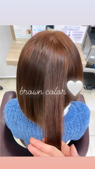 ミディアム カラー ブリーチ🐰インナー ♡ハイライト♡綾🐰のヘアスタイル