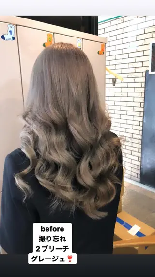 セミロング カラー ワンホンレイヤー エクステづまのヘアスタイル