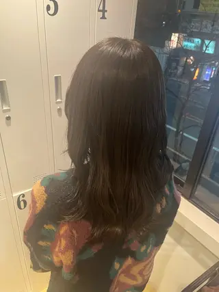 セミロング カラー 新宿ハイトーン/ 透明感✨吉松大輝のヘアスタイル