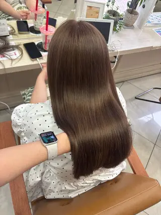 セミロング 横浜ヘアメ髪質改善 カラー🎀💘みさきのヘアスタイル