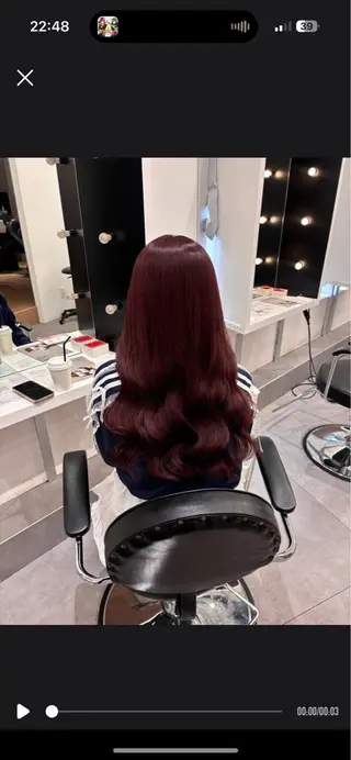 ロング カラー ayano/ ピンク/ラベンダーのヘアスタイル