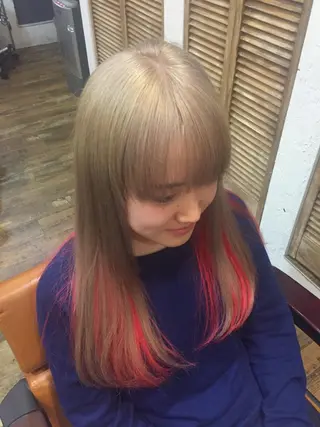 セミロング カラー パーマ ヘアアレンジ メンズ キッズ ネイル マツエク・マツパ 新宿/髪質改善/ 美髪矯正✨浅江通友のヘアスタイル