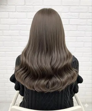 ロング カラー ダブルカラー/ 縮毛矯正🌼畔上のヘアスタイル