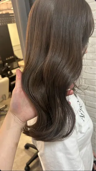 セミロング カラー 着付け・ハイトーン Lunaのヘアスタイル