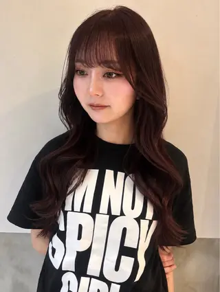 ロング 【 ViVIE 】 トモ／透明感カラーのヘアスタイル