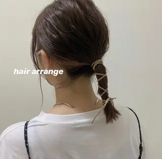 ヘアアレンジ ブリーチなしWカラー ／レイヤー🎀マリノのヘアスタイル