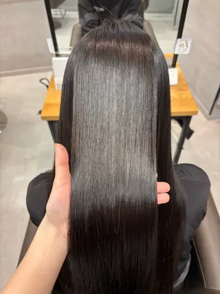 ロング パーマ 艶カラー✨️縮毛矯正 ×耳ツボ💠mamiのヘアスタイル