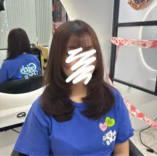 ロング Ren. 🦋デザインカラーのヘアスタイル