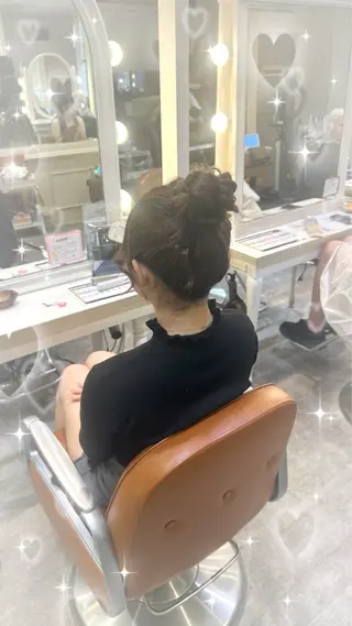 ヘアアレンジ 💖韓国カラー エクステmikotoのヘアスタイル