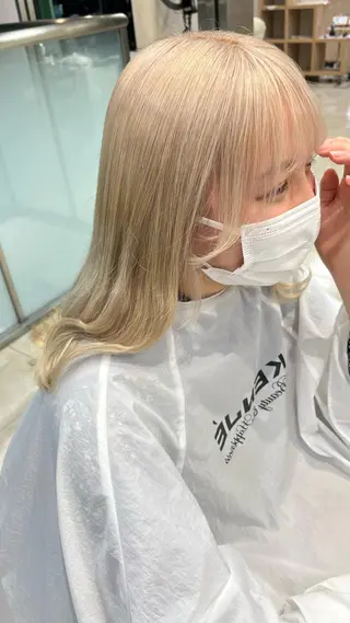ロング カラー 暖色/ブリーチカラー 🎀 M i k uのヘアスタイル