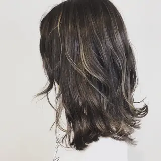 セミロング Rubik難波樽本 譲二のヘアスタイル