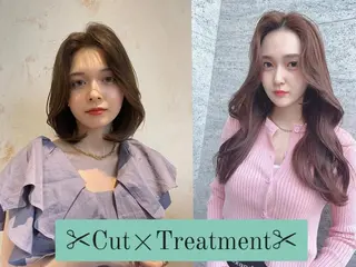 ミディアム 中村 友莉夏のヘアスタイル