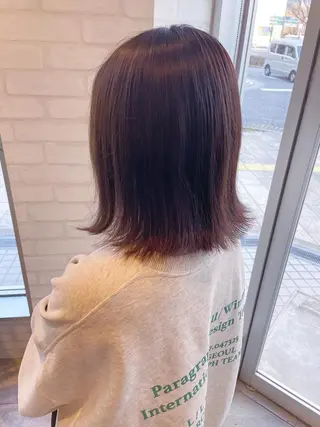 ミディアム カラー 透明感カラー/韓国 ブリーチ/古橋のヘアスタイル