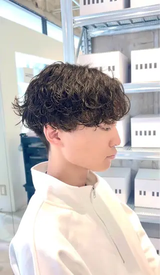 パーマ メンズ特化⚡️三村 彰吾⚡️カットパーマのヘアスタイル