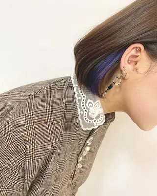 カラー Shiho お洒落な エクステ♡ハイトーンのヘアスタイル