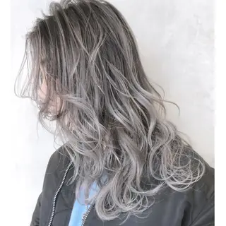 セミロング カラー パーマ ヘアアレンジ ITbyALBUM 中野店のヘアスタイル
