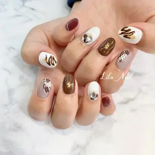 ネイル モチの良さ◉ フィルインネイル♡のネイルデザイン