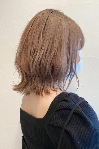 ミディアム カラー ハイトーン×似合わせ 🌱中川慎之介のヘアスタイル