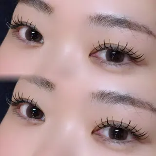 マツエク・マツパ 𝐘𝐮𝐢🎀梅田 韓国ヘア 束感まつ毛のマツエク・マツパデザイン