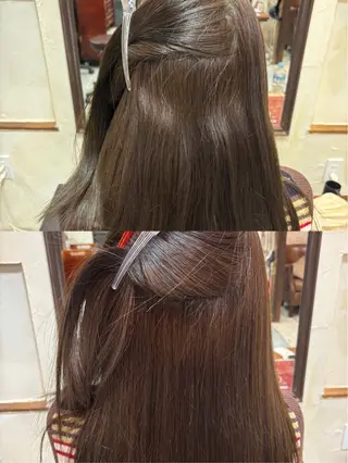 ロング cocoa🎀 透明感カラー/パーマのヘアスタイル