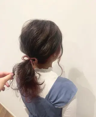 セミロング カラー mayo 🐄🌈のヘアスタイル