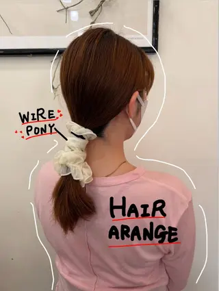 セミロング ヘアアレンジ 五十嵐 未悠のヘアスタイル
