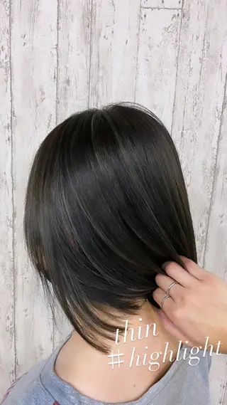 ミディアム カラー 勝河 怜楊のヘアスタイル