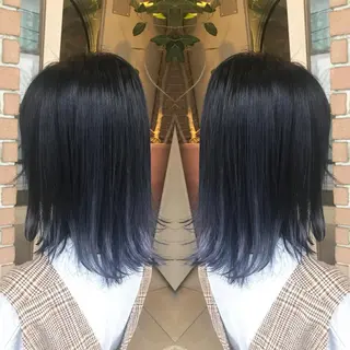 ミディアム カラー パーマ ヘアアレンジ メンズ キッズ ネイル マツエク・マツパ サロンドミルク 渋谷高比良のヘアスタイル