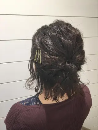 ミディアム ヘアアレンジ 🍊新宿南口🍊 ERINAのヘアスタイル