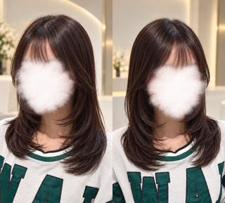 ミディアム Emuest心斎橋 SAKIのヘアスタイル