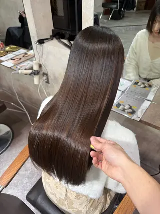 ロング 若命燿史／レイヤー 縮毛矯正/髪質改善のヘアスタイル