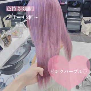 ロング カラー ヘアアレンジ メンズ キッズ マツエク・マツパ ブリーチの髪様 MASATOのヘアスタイル