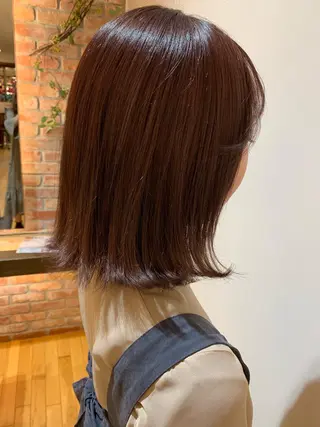 ミディアム カラー 齊藤 衣梨佳のヘアスタイル