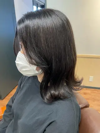 セミロング カラー 小林 亮平のヘアスタイル