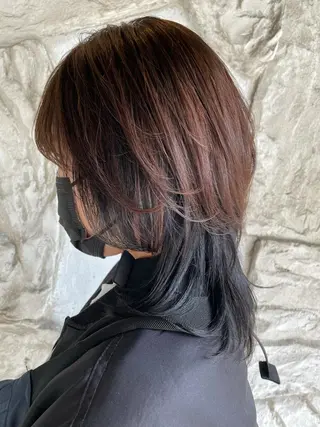 ミディアム 末石 智のヘアスタイル