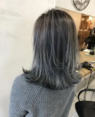 セミロング カラー ANGELICA JR和歌山店のヘアスタイル