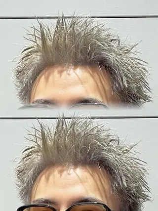 カラー メンズ ツイスパ/シャドウ MANARUのヘアスタイル
