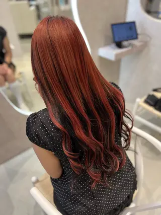 ロング 小池 夏美のヘアスタイル