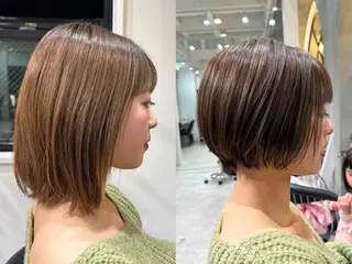 ショート 縮毛矯正/レイヤー taiga🧡のヘアスタイル