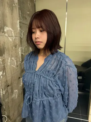 ミディアム 森住 優香のヘアスタイル