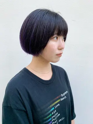ショート カラー ヘアアレンジ 〽️magico/ ウルフDaiki〽️のヘアスタイル