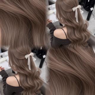 セミロング カラー ヘアアレンジ ハイトーン特化💍 NØRN💍韓国のヘアスタイル